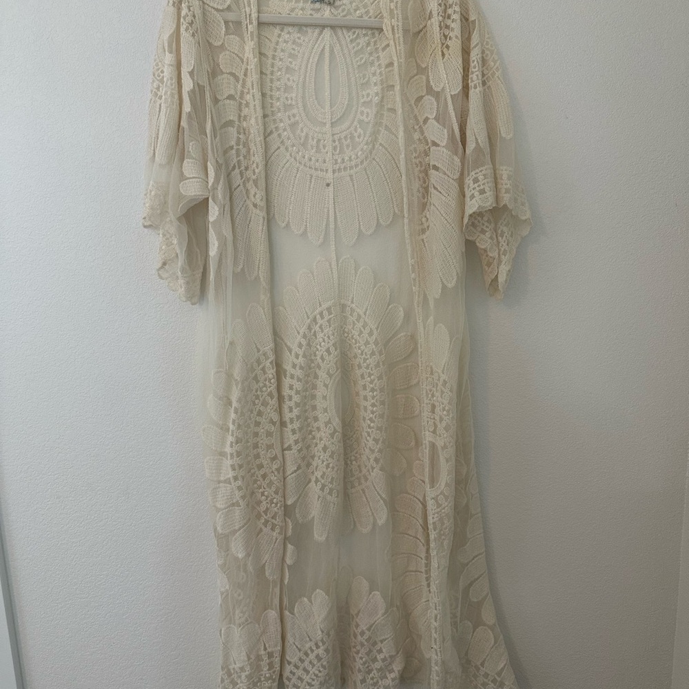 Rebellion Cream Lace Cardigan